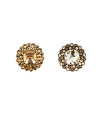 Lot de 6 boutons strass blanc