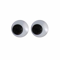 Yeux mobiles Vaessen Creative - Plastique - Noir et blanc - 10 mm - Lot de 1000 pièces