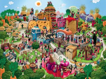 Puzzle 1500 pièces - Collines de Sucre - Heye