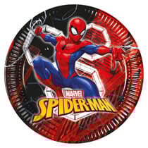8 Assiettes Spiderman World Of Webs