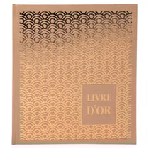 Livre d'or 140 pages tranche or - Format 21x19cm - PALMYRE - Visuels assortis - x 2 - Exacompta