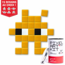 Kit Mosaïque Pixel Art - Les Tinys, Mini Monstres - Wolley