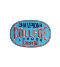 Ecusson thermocollant champions 8cm x 5,5cm