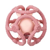 Set 2 balles silicone rose - Nattou