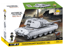 Char lourd Panzerkampfwagen E-100 - 1511 pièces - Échelle 1:28 - Cobi