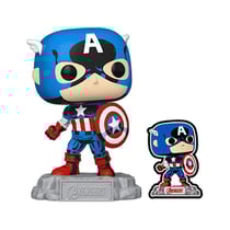 Avengers: Beyond Earth's Mightiest - Figurine POP! Captain America avec Pin's 9 cm