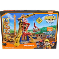 Coffret pat patrouille ruben et cie : grue de chantier 60cm haut sons et lumiere + figurine ruben + vehicule - chien - paw patrol - spin master