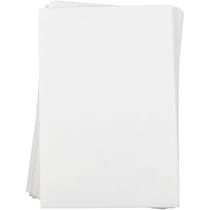 Feuilles de plastique thermorétractable, feuille 20x30 cm, ép. 0,3 mm, blanc mat, 100 flles/ 1 Pq.
