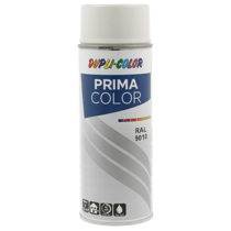 Spray de peinture acrylique - Blanc - RAL 9010 - Brillant - Tous supports - Prima Color - 400ml