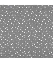 Tissu coton étoilé de 150 cm de largeur étoilé gris foncé vendu par 50 cm