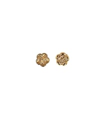 Bouton métal petite fleur 10mm or