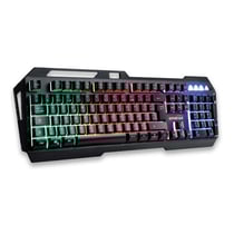 Amstrad Clavier Pro Gamer Filaire AZERTY Rétroéclairé RGB 19 Touches Anti-Ghosting Noir