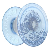 PopSockets Pop Grip pour Smartphones Standard Design Plant Ocean Bleu