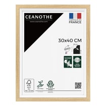 Cadre photo Actual bois blanc 30x40 cm