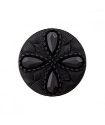 Bouton Polyester Noir motif à queue 15 à 28mm - Prym 20-noir