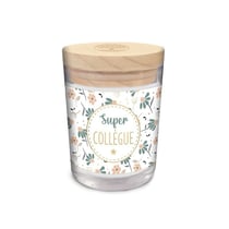 Bougie verre - Parfumée - Super collègue - Idées cadeaux