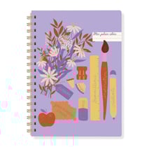 Carnet de notes à spirale Bouquet d'amour - A5 - 160 pages - Hirondelles & Cie