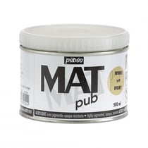 Peinture acrylique - Extra mate - Ivoire beige - Pébéo - Mat Pub - 500ml