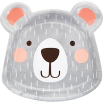 8 Assiettes Tête Baby Ours