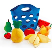 Hape - Jeu d'imitation en feutrine gamme cuisine - Panier de fruits pour enfants