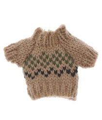 Pull en maille miniature Norvégienne appartenant à la gamme Monde des lutins de la marque Rico Design vert