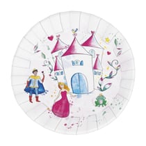 Assiette Ø 23cm - lot de 8 - princesses