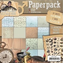 24 Papiers scrapbooking 15,2 x 15,2 cm Amy Design IT ‘S A MAN’S WORLD