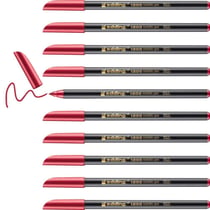 Lot de 10 feutres de coloriage permanents pointe ronde 1-3 mm - EDDING - Rouge Métallisé