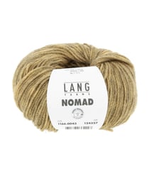 Pelote de laine et yak NOMAD – 25gr - Lang Yarns - Laine extrafine & yak naturel – Luxe rustique pour tricots nomades 0043 Jaune