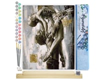 Peinture par Numéro Figured'Art - Danse Classique en couple - Kit de Loisir Créatif DIY Numéro d'Art Complet - 40x50cm toile roulée + châssis en bois à monter