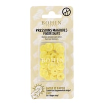 Pressions magiques - Boutons pression sans pince ø 13 mm - Jaune