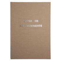 Livre de remerciement 96 pages 297x210 - Marron - Le Dauphin