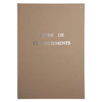 Livre de remerciement 96 pages 297x210 - Marron - Le Dauphin