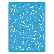 Pochoir plastique souple réutilisable 18,5 x 14,5 cm Fabrika Decoru CRAQUELURE 117