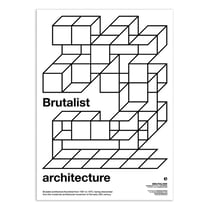 Affiche 50 x 70 cm -  Brutalist architecture - Posterlad