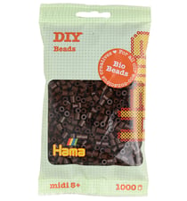 1 000 perles standard MIDI (Ø5 mm) BIO marron