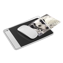 Tapis de souris avec rabat Blanc et noir - CEP