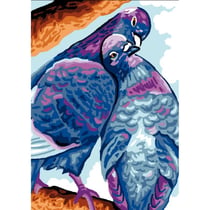 Princesse - Canevas antique Pigeons 32x50 cm