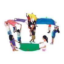 Parachutes 2 personnes - Lot de 6 - Jouet créatif et éducatif