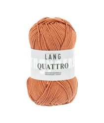 Fil à tricoter 100% coton QUATTRO - Lang Yarns 175 Orange