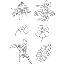 Tampons transparents, été, feuille 11x15,5 cm, 1 flles