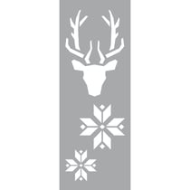 Pochoir 15 x 40 cm Tête de cerf