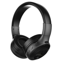Casque Audio Bluetooth Pliable Avec Micro FM Et Écran Pour Smartphones Noir YONIS