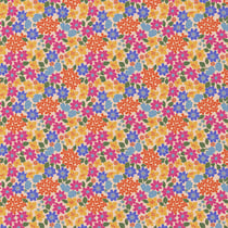 Tissu Coton imprimé Arty Gladys fleuris sur fond Rose saumon