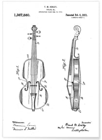 Affiche Brevet Violon | A3 : 29,7x42cm