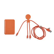 Xoopar Batterie Externe 5000mAh Mr Bio Pack Long 1m Orange