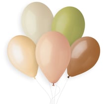 10 Ballons Couleurs Nature Mat Ø30cm