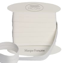Biais Coton Blanc 18mm par 5 mètres – designers-factory