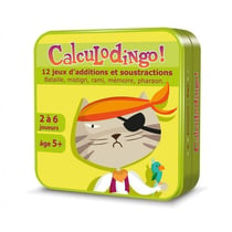 Calculodingo 12 jeux additions et soustractions gs-ce2 - calculs, maths - jeu de cartes educatif - ASMODEE