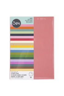 80 feuilles de papier cartonné muted color - Sizzix